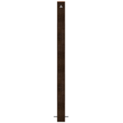 Ornamental bollard made of corten | stationary, for casting in concretewith ground anchor, total length approx. 1200 mm | without lock